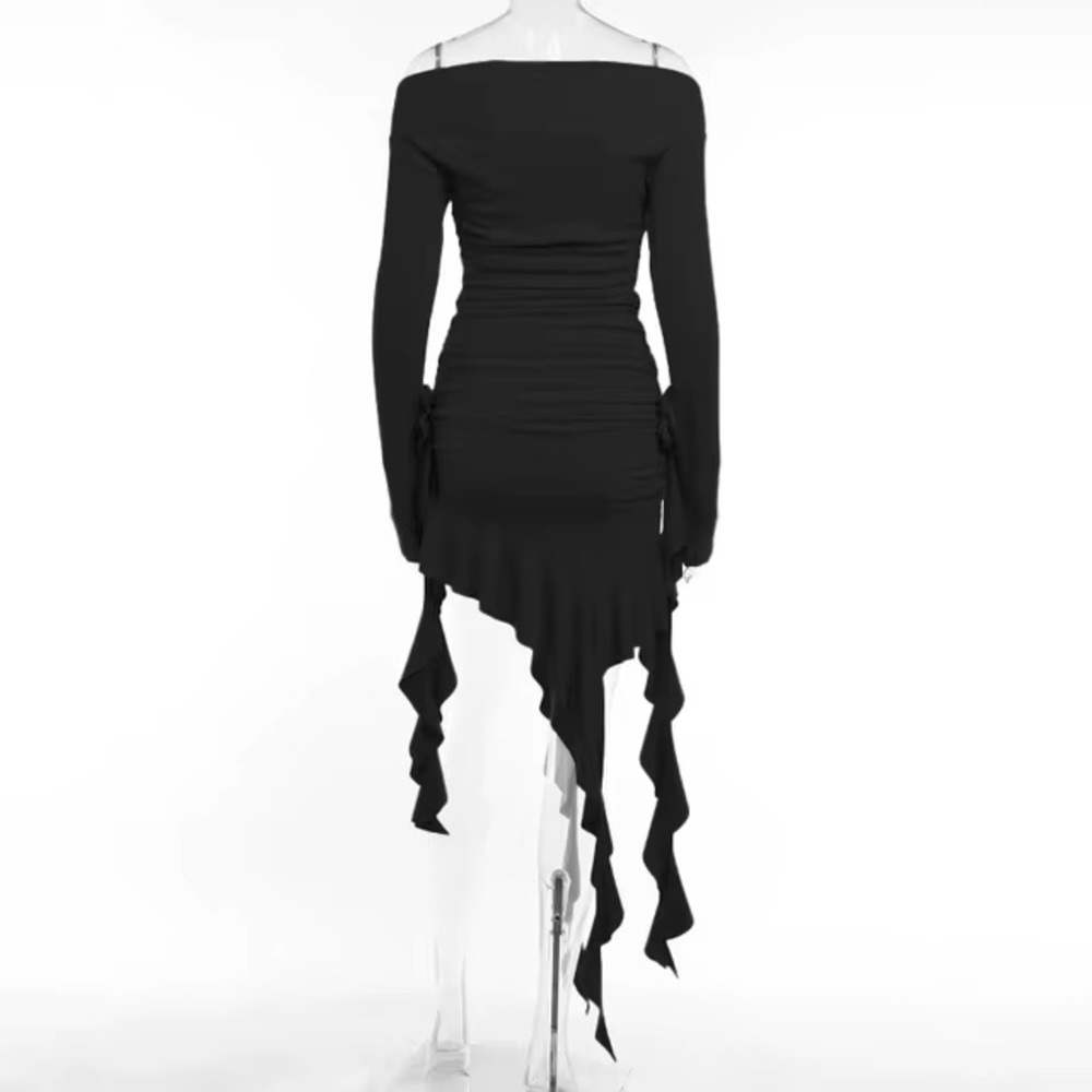 Elegant Black Off-Shoulder Dress